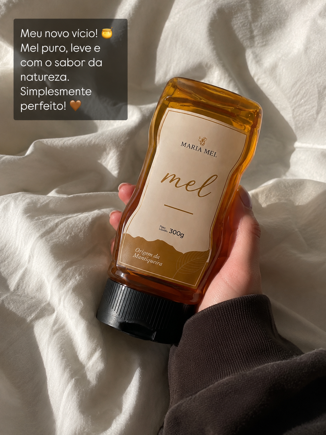 Produto Maria Mel compartilhado por cliente